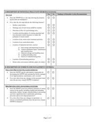 Annual Comprehensive Swppp Evaluation Form - Mississippi, Page 2