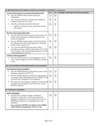Annual Comprehensive Swppp Evaluation Form - Mississippi, Page 4