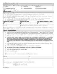 Form MO780-2099 Alternative Fuel Infrastructure Application for Certification - Missouri, Page 2