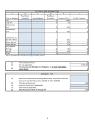 Annual Tax Return - Domestic Assessment Insurers - Nebraska, Page 3