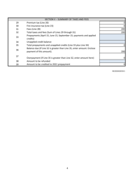 Annual Tax Return - Domestic Assessment Insurers - Nebraska, Page 4