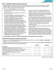 Form T88 British Columbia Mining Exploration Tax Credit (Individuals) - Canada, Page 2