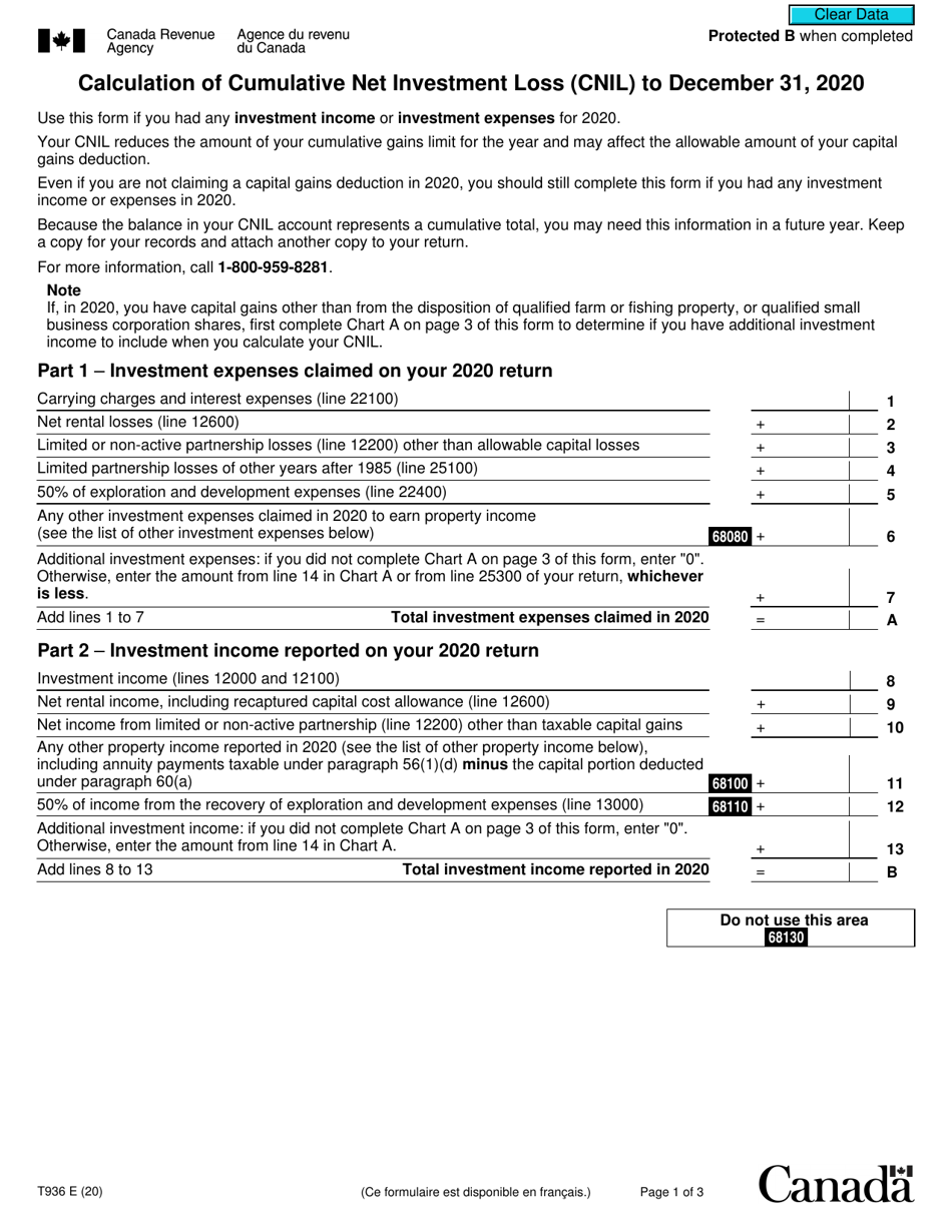 Form T936 Download Fillable PDF or Fill Online Calculation of ...