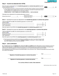 Form T1032 Joint Election to Split Pension Income - Canada, Page 4