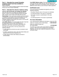 Form T1262 Part XIII.2 Tax Return for Non-resident&#039;s Investments in Canadian Mutual Funds - Canada, Page 6