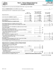 Form T2203 (9402-C; PE428MJ) Part 4 Prince Edward Island Tax (Multiple Jurisdictions) - Canada