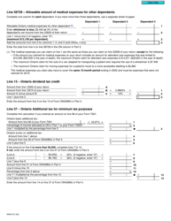 Form T2203 (9406-D) Worksheet ON428MJ Ontario - Canada, Page 3