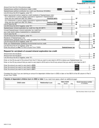 Form T2203 (9408-C; SK428MJ) Part 4 Saskatchewan Tax (Multiple Jurisdictions) - Canada, Page 2