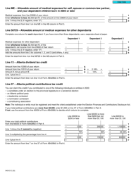 Form T2203 (9409-D) Worksheet AB428MJ Alberta - Canada, Page 3