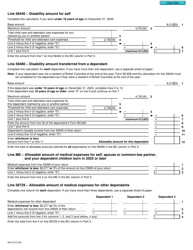 Form T2203 (9410-D) Worksheet BC428MJ British Columbia - Canada, Page 2