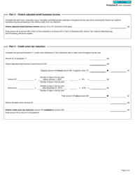 Form T2 Schedule 500 Ontario Corporation Tax Calculation (2020 and Later Tax Years) - Canada, Page 2