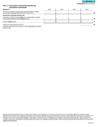 Form T3QDT-WS Recovery Tax Worksheet - Canada, Page 3