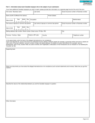 Form RC626 Offshore Tax Informant Program (Otip) Submission Form - Canada, Page 3