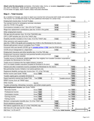 Form 5011-R Income Tax and Benefit Return - Canada, Page 3