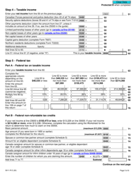 Form 5011-R Income Tax and Benefit Return - Canada, Page 5