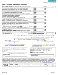 Form 5011-R Income Tax and Benefit Return - Canada, Page 8