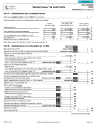 Form 5008-C (SK428) Saskatchewan Tax and Credits - Canada