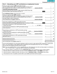 Form 5005-S8 Schedule 8 Quebec Pension Plan Contributions - Canada, Page 2