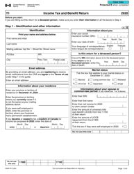 Form 5005-R Income Tax and Benefit Return (For Qc Only) - Canada