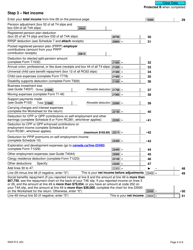 Form 5005-R Income Tax and Benefit Return (For Qc Only) - Canada, Page 4