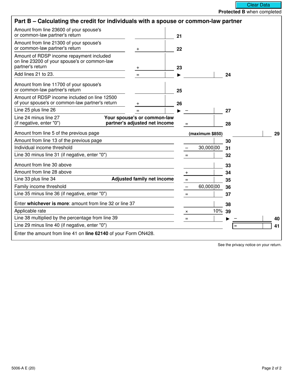 Form 5006-A Schedule ON428-A - 2020 - Fill Out, Sign Online and ...