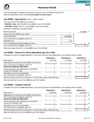 Form 5014-D Worksheet NU428 Nunavut - Canada