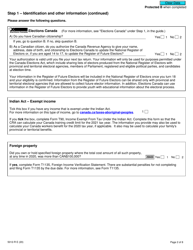 Form 5012-R Income Tax and Benefit Return - Canada, Page 2