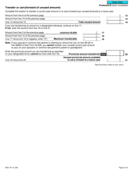 Form 5001-S11 Schedule NL(S11) Newfoundland and Labrador Tuition and Education Amounts - Canada, Page 2