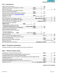 Form 5001-R Income Tax and Benefit Return - Canada, Page 7