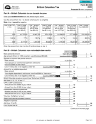 Form 5010-C (BC428) British Columbia Tax - Canada