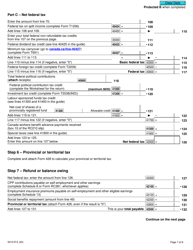 Form 5010-R Income Tax and Benefit Return - Canada, Page 7