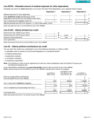 Form 5009-D Worksheet AB428 Alberta - Canada, Page 3