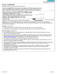 Form 5000-S7 Schedule 7 Rrsp, Prpp, and Spp Unused Contributions, Transfers, and Hbp or LLP Activities - Canada, Page 2
