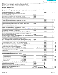 Form 5015-R Income Tax and Benefit Return - Canada, Page 3