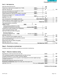 Form 5015-R Income Tax and Benefit Return - Canada, Page 7