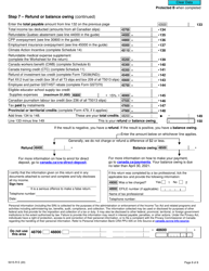Form 5015-R Income Tax and Benefit Return - Canada, Page 8