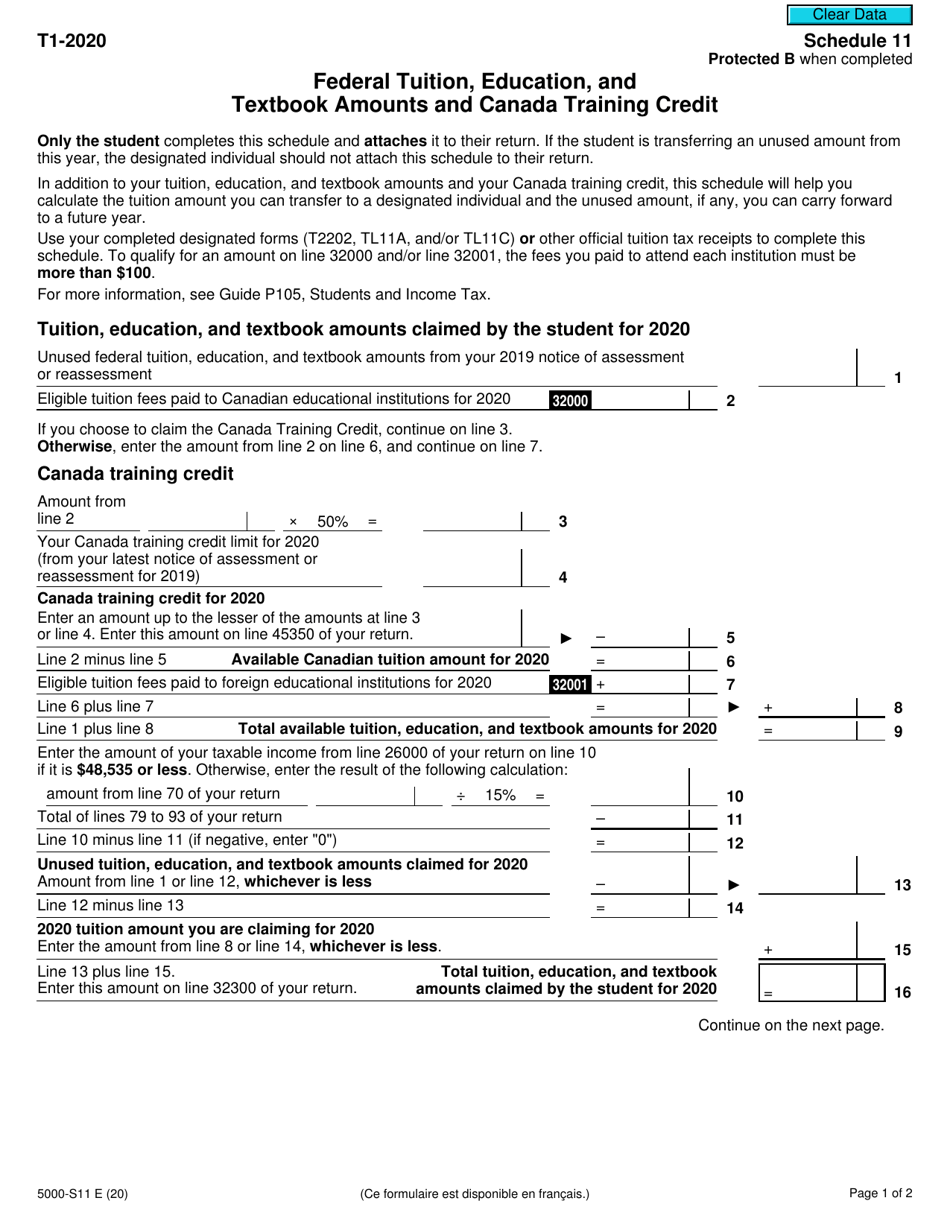 Form 5000 Schedule 11 Download Fillable PDF or Fill Online Federal