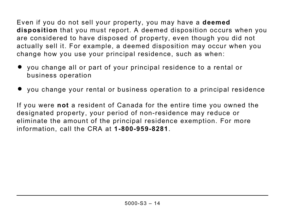 Form 5000-S3 Schedule 3 Capital Gains (Or Losses) - Large Print - Canada, Page 14