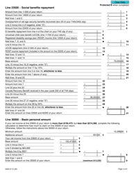 Form 5000-D1 Worksheet for the Return - Canada, Page 2