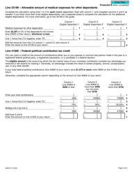 Form 5000-D1 Worksheet for the Return - Canada, Page 5