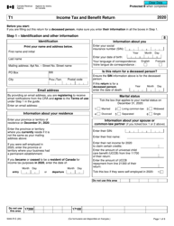 Form 5000-R Income Tax and Benefit Return (For Nb, Ns, Nu and Pe Only) - Canada