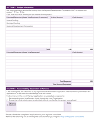 Inclusive Community Recreation Infrastructure Fund Application Form - New Brunswick, Canada, Page 2