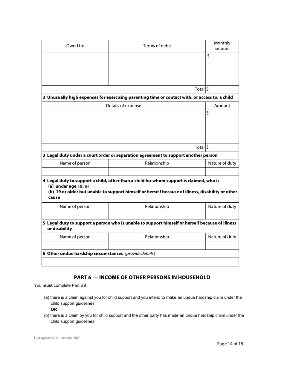 Form F8 Financial Statement - British Columbia, Canada, Page 14