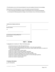 Form F8 Financial Statement - British Columbia, Canada, Page 2