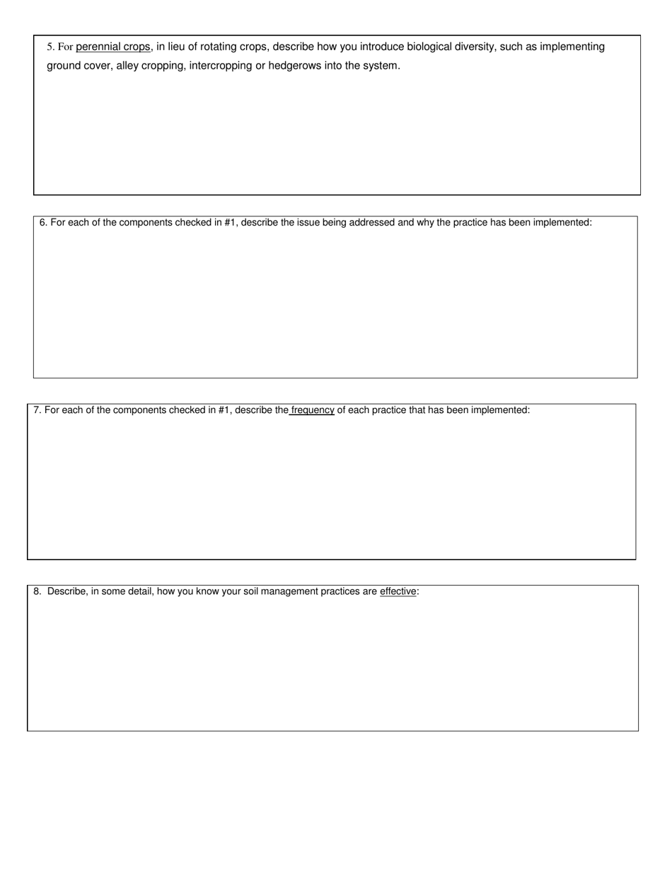 Organic System Plan (Osp) - Crop Production - New Hampshire, Page 10
