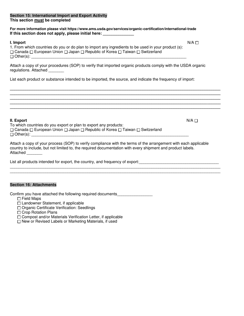 Organic System Plan (Osp) - Crop Production - New Hampshire, Page 22