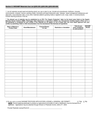 Organic System Plan (Osp) - Crop Production - New Hampshire, Page 5