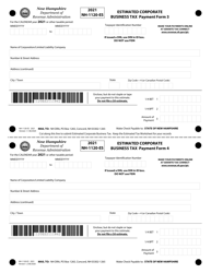 Form NH-1120-ES Estimated Corporate Business Tax - New Hampshire, Page 3