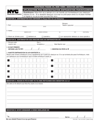Form PVO-0100 Parking/Camera Violations Appeal Application - New York City (Haitian Creole)