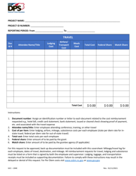 Document preview: Form GCC-204E Expense Reimbursement Cover Page - Travel - North Carolina